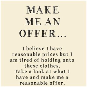 Offers are Welcome ✨✨